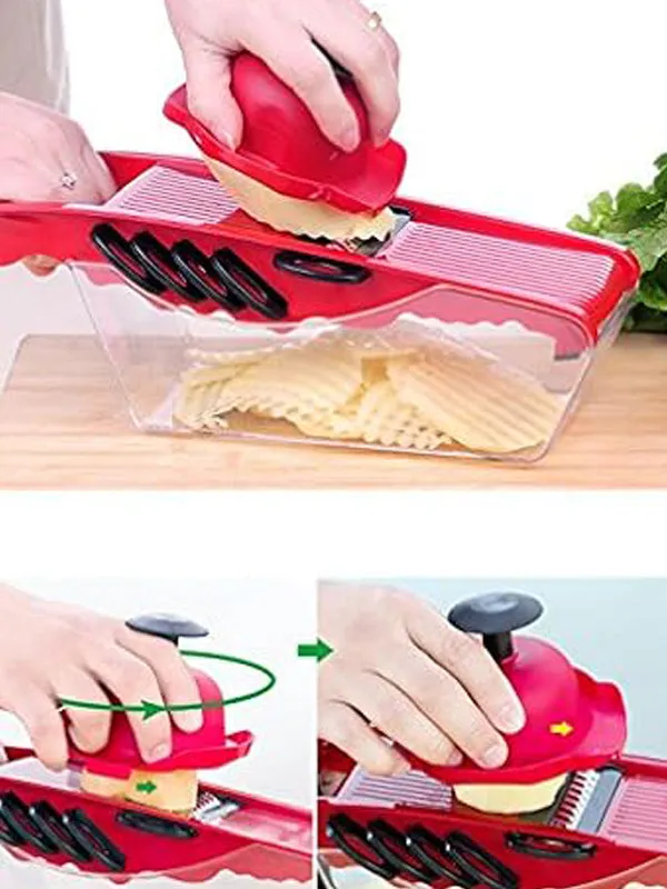 10 In 1 Vegetable Cutter Red