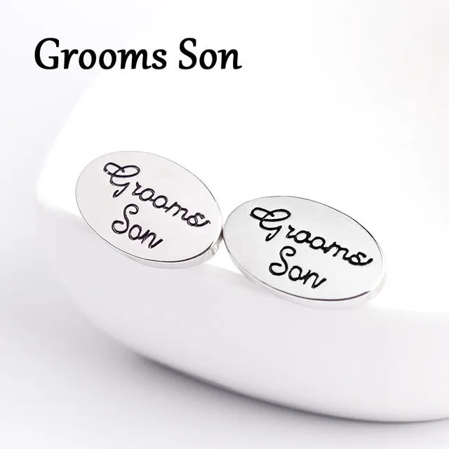 13 Style Men's Fashion Silver Oval Wedding Jewelry Cufflinks Groom/Best Man/Best Friend French Shirt Cuff Links High Quality