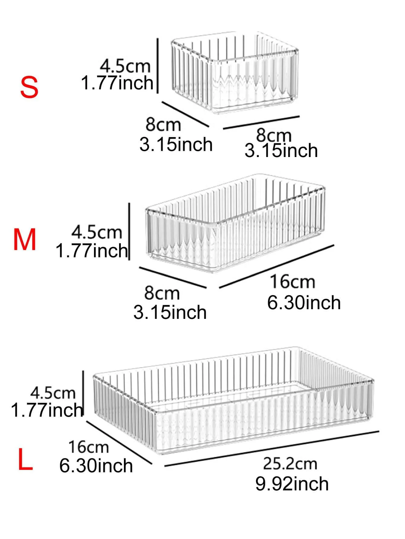 1pc Drawer Storage Box, Clear Household Make Up Storage Box, Skin Care Cosmetic Display Case, Beauty Skincare Product Organizer