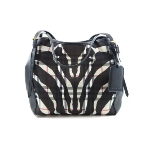 2-Way Zebra Check Tote