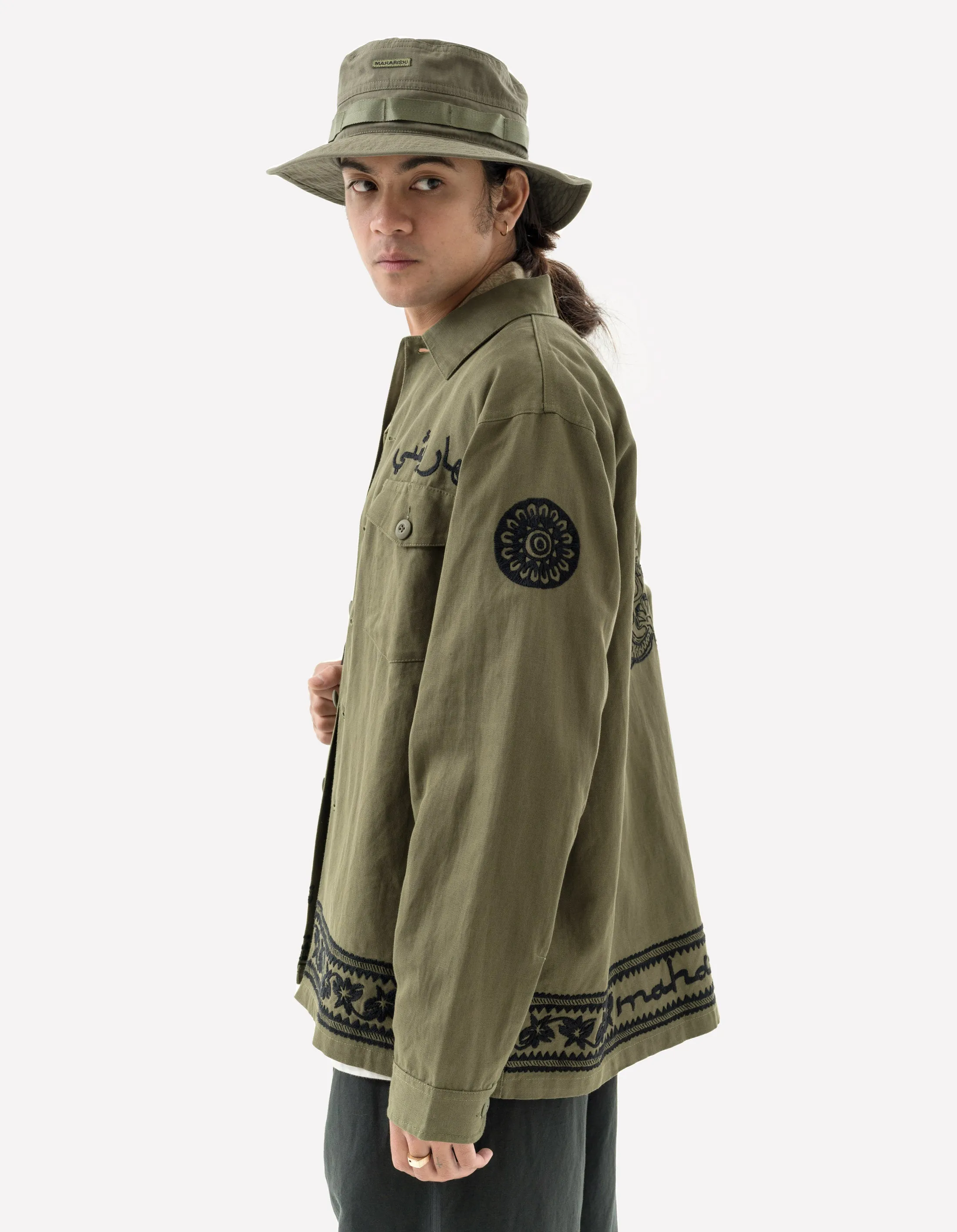 5237 Thar Dragon Utility Shirt Olive OG-107F