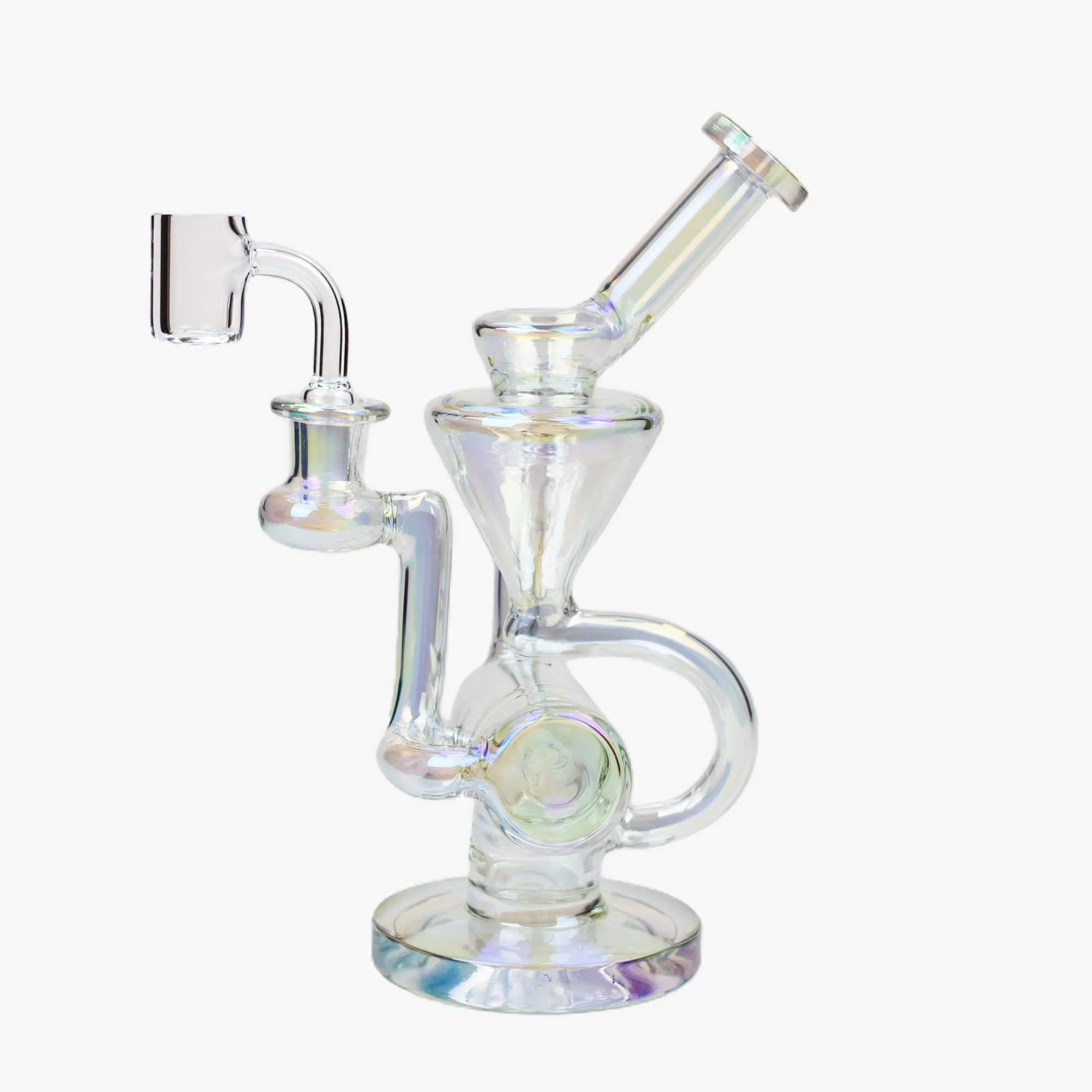 8" Eelectroplated Glass Recycler Rig