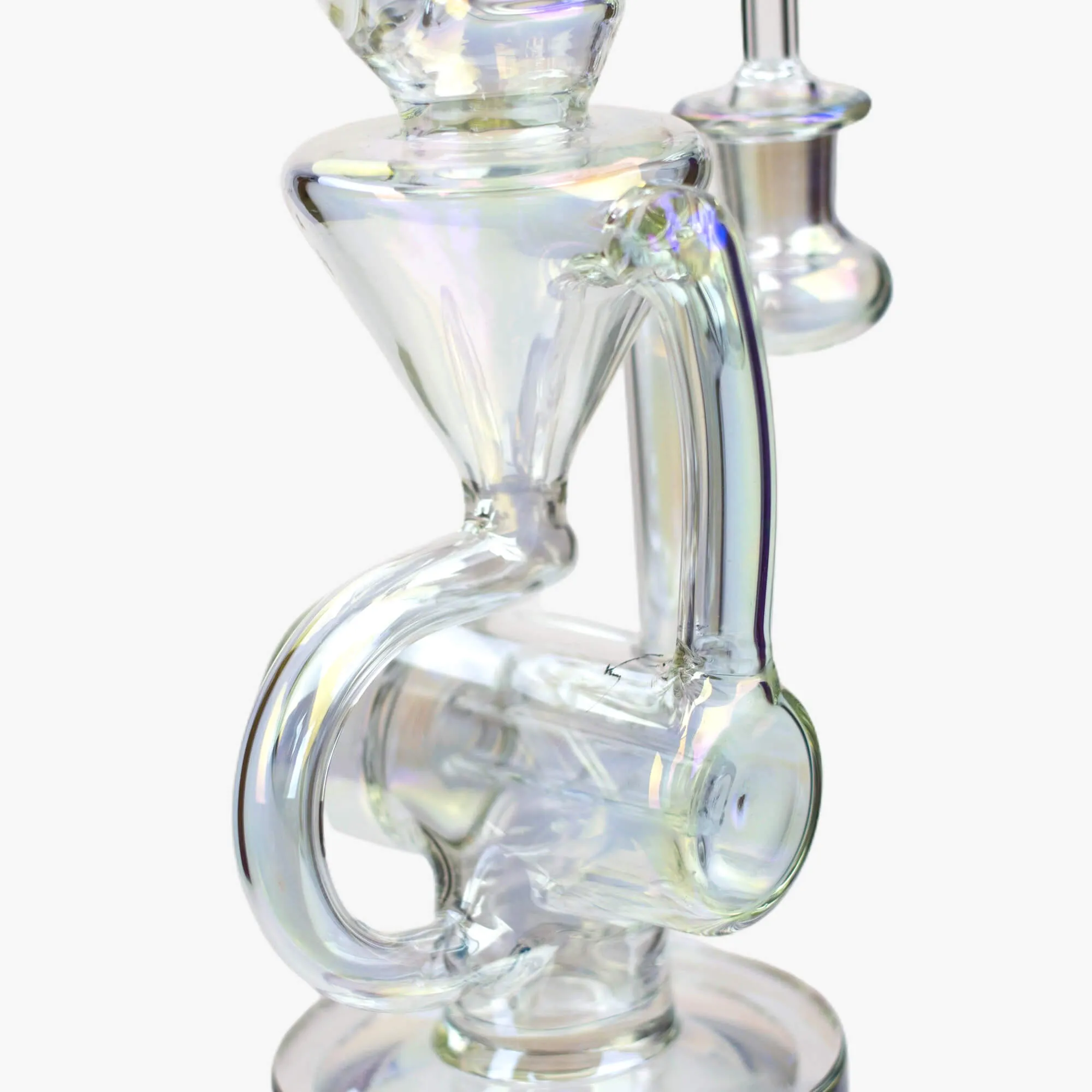 8" Eelectroplated Glass Recycler Rig