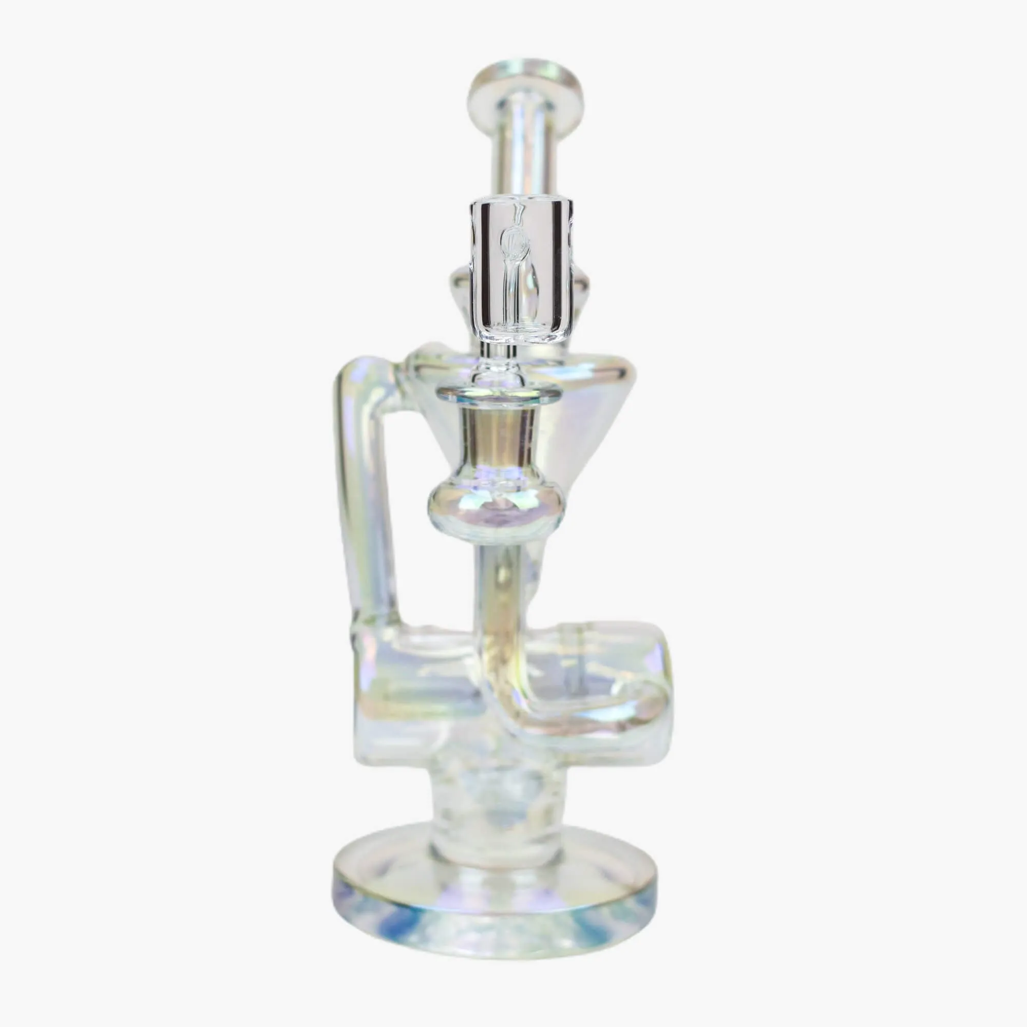 8" Eelectroplated Glass Recycler Rig