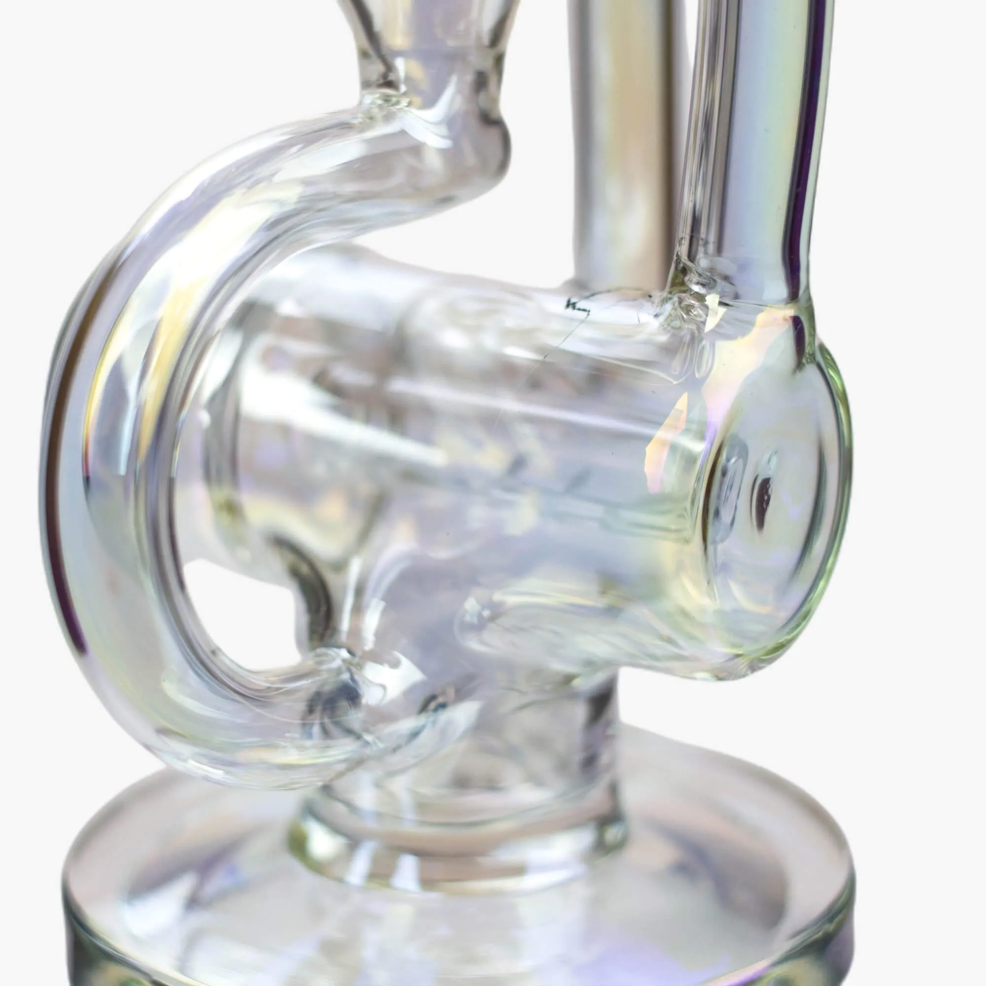 8" Eelectroplated Glass Recycler Rig