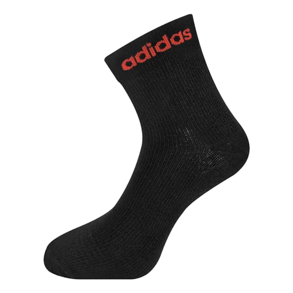 Adidas Men's Flat Knit Ankle Socks (Black)