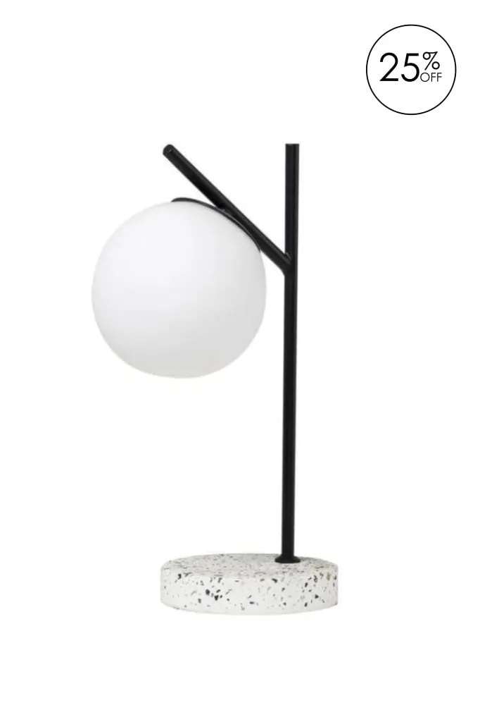 A.i - Flo Table Lamp - White & Black