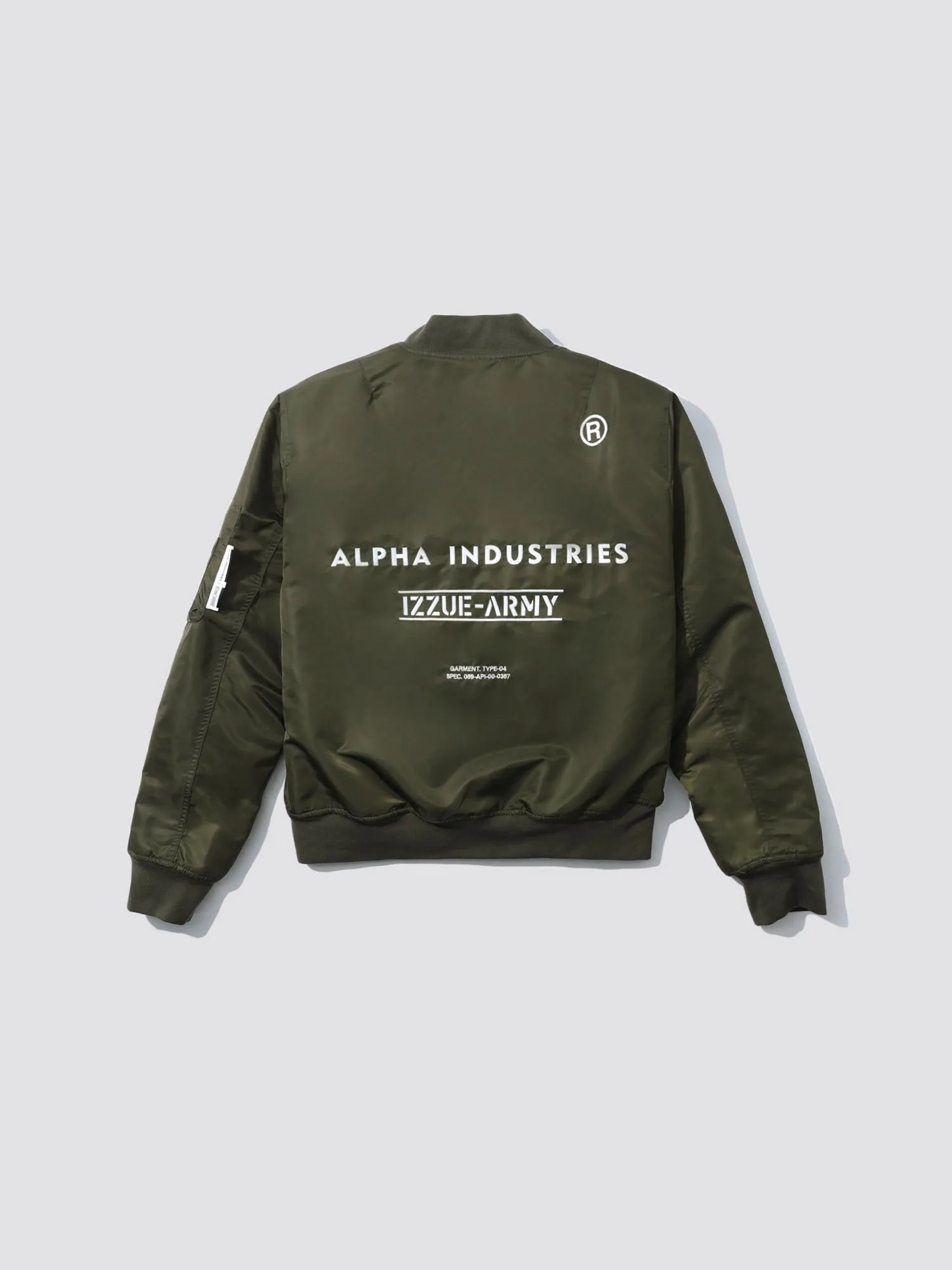 ALPHA X IZZUE MA-1 BOMBER JACKET