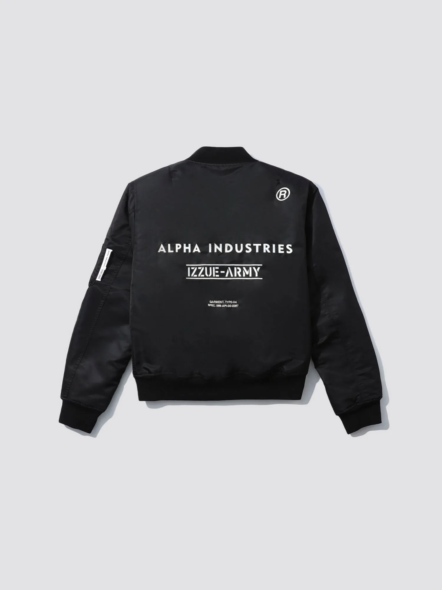 ALPHA X IZZUE MA-1 BOMBER JACKET