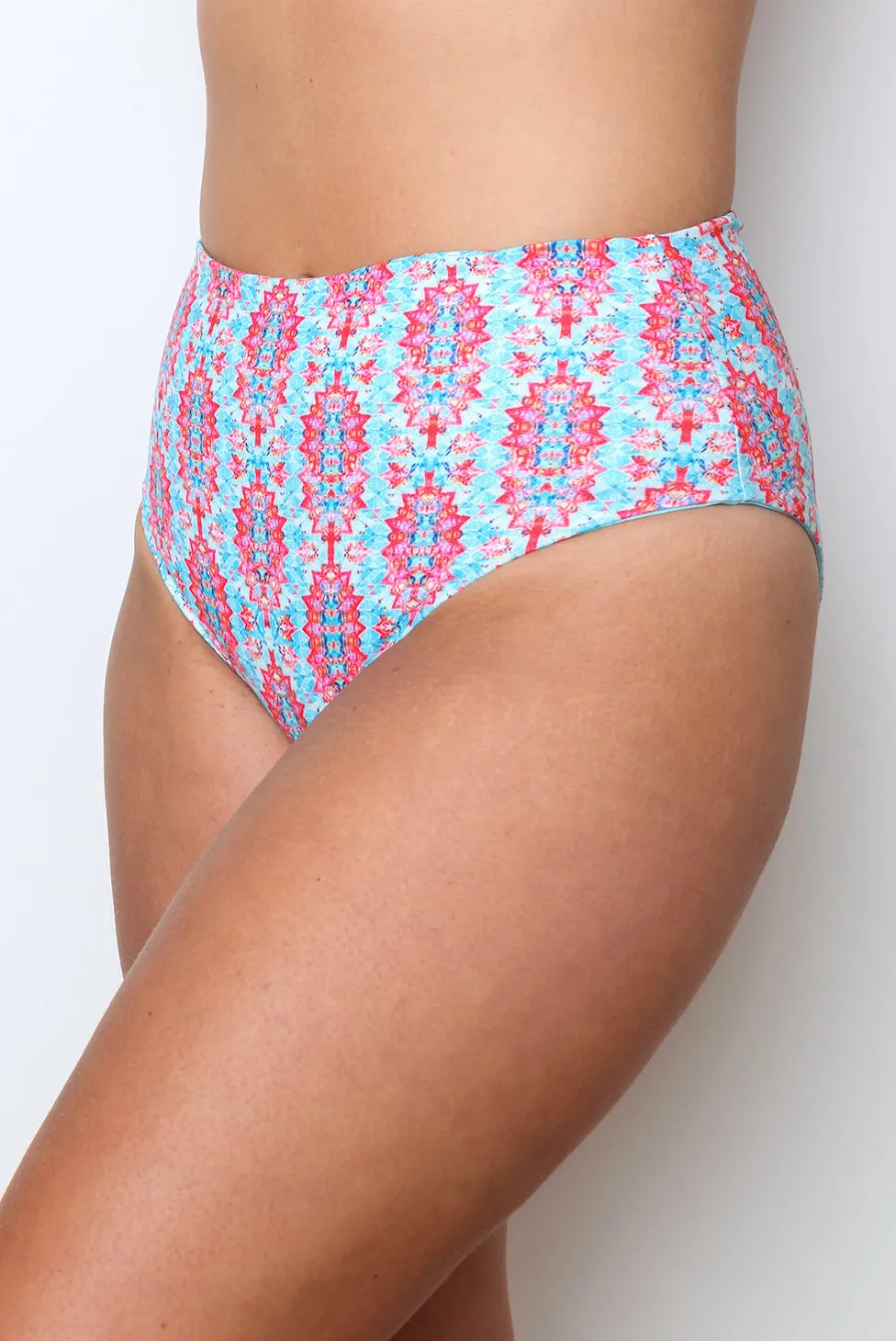 Amalfi Reversible High-Waisted Bikini Bottom