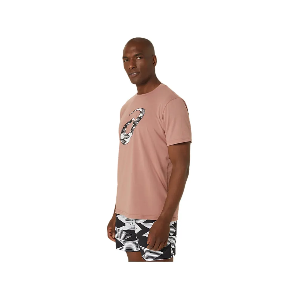 ASICS Men's Seasonal Logo Graphic Short Sleeve Top (Umeboshi)