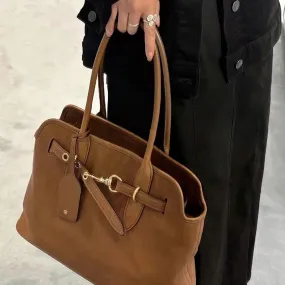 Aventure Large The Brown Leather Tote Bag