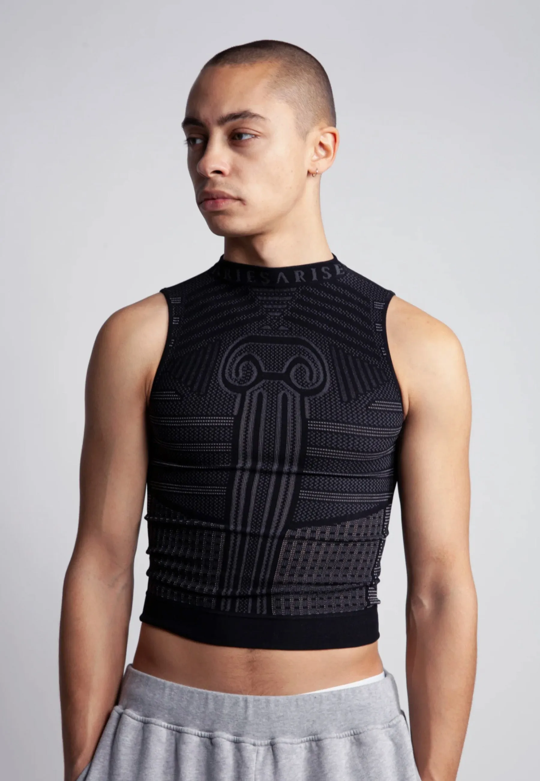 Base Layer Vest - Black/Grey