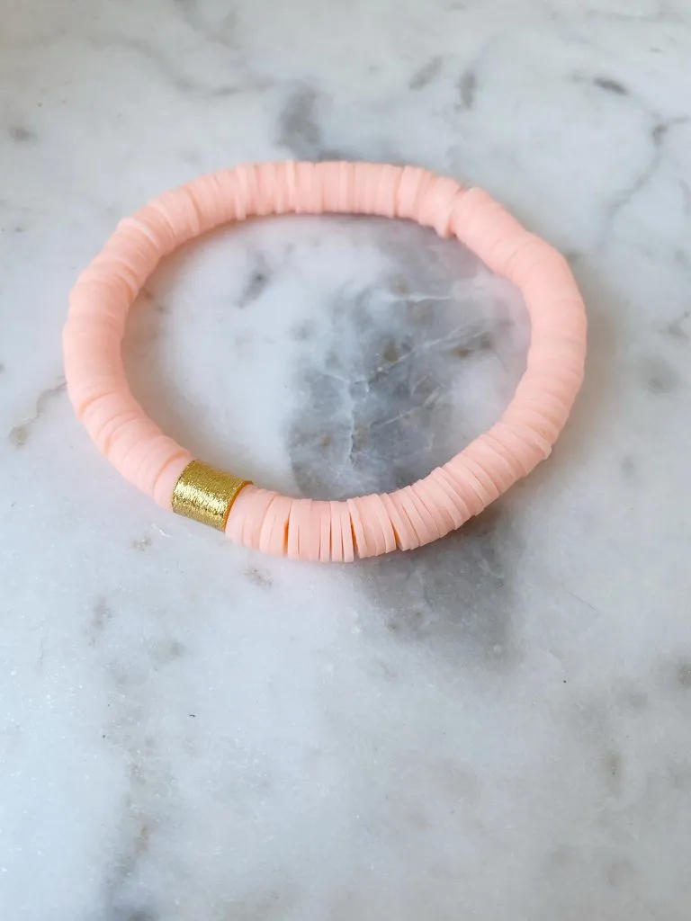 Blush {COLOR POP} Heishi Beads Bracelet