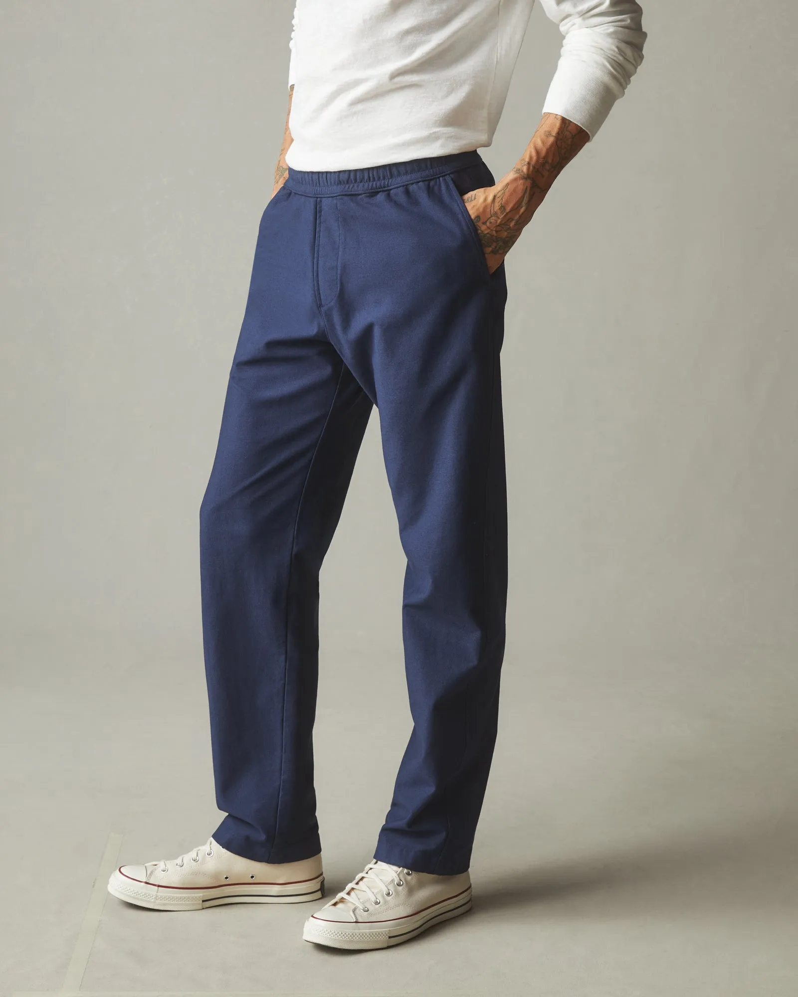 Brushed Twill Pant - Naval Academy