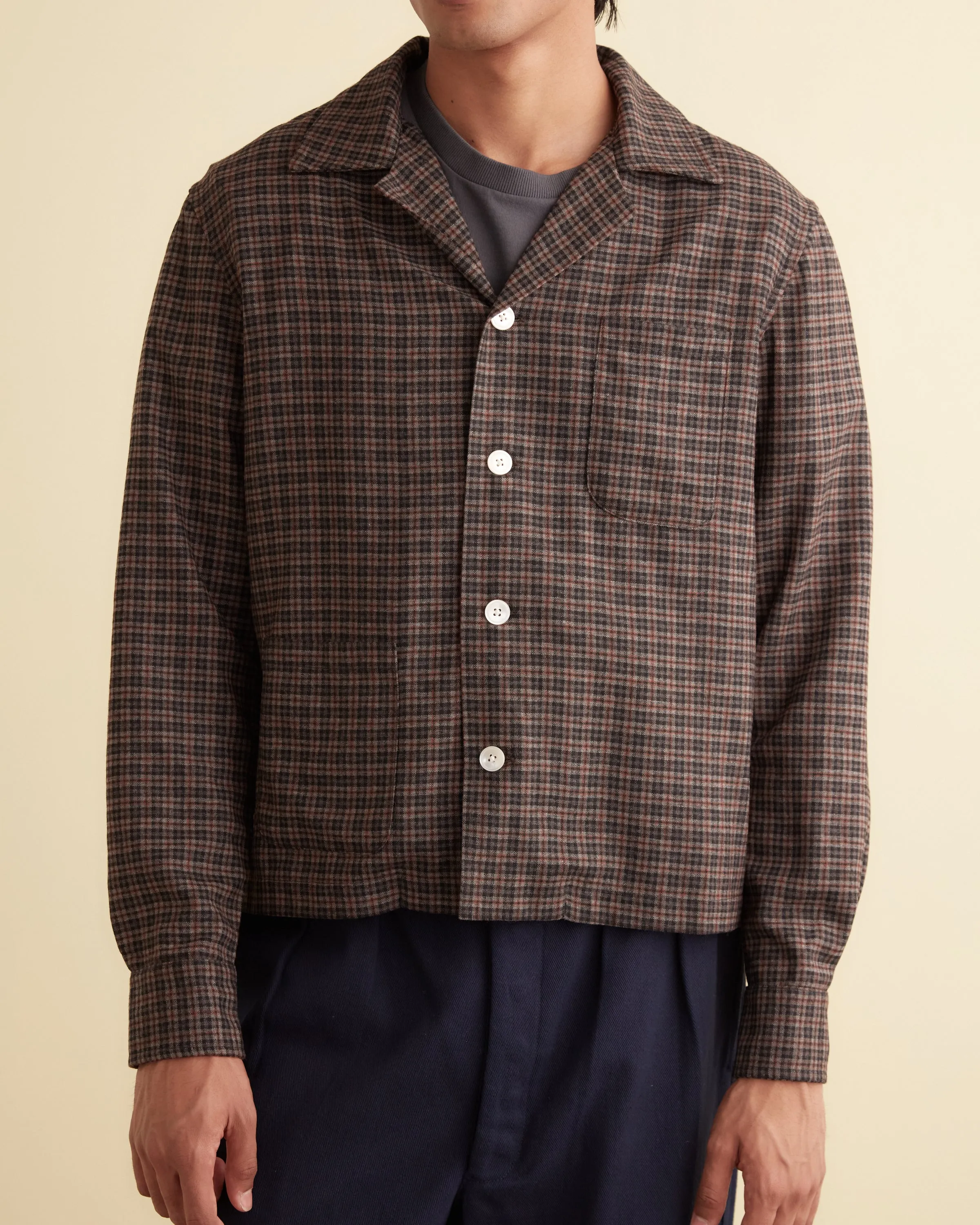 Cinder Plaid Overshirt - S/M