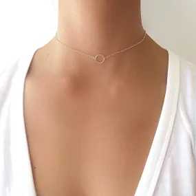 Circle Choker Necklace