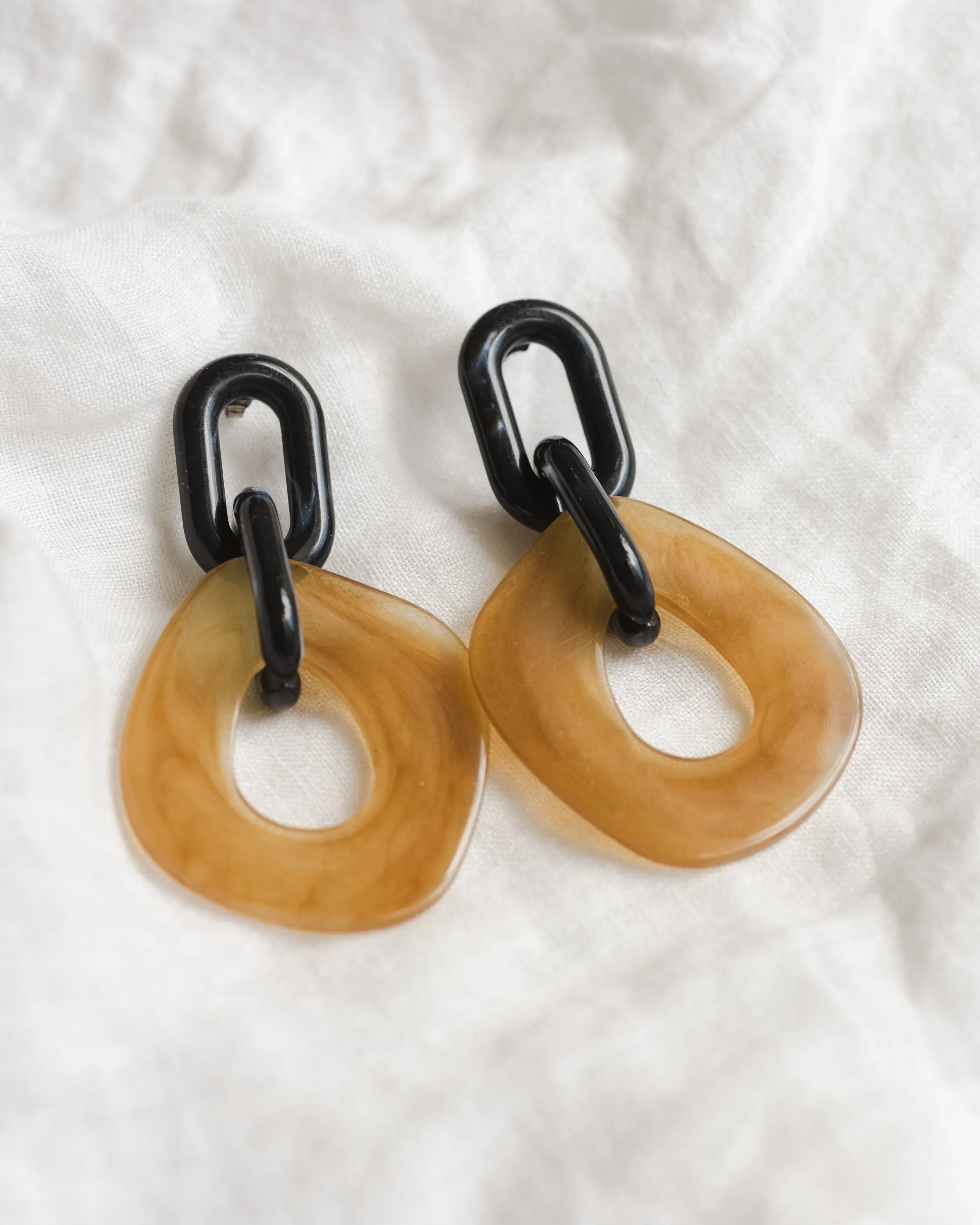 Clementine Earrings in Sand   Marble