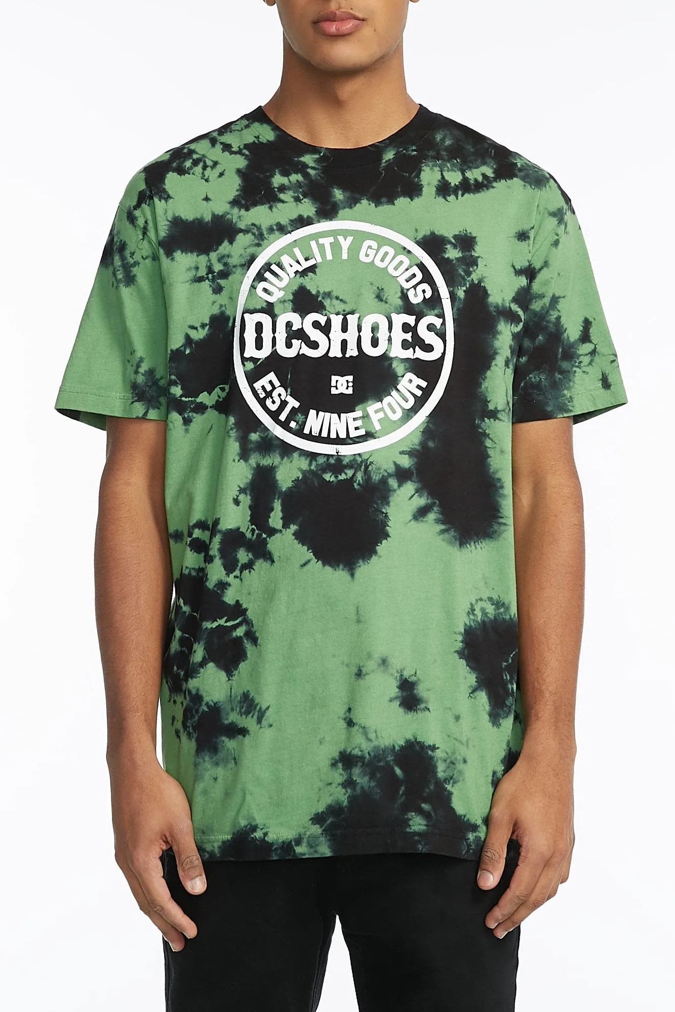 DC Guys Dynamite Green Tie Dye Tee