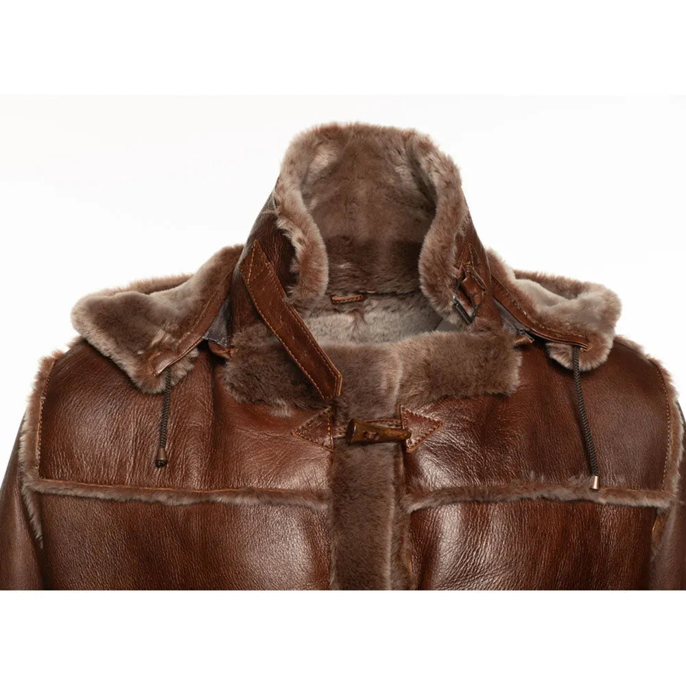 Eamon Brown duffle shearling jacket