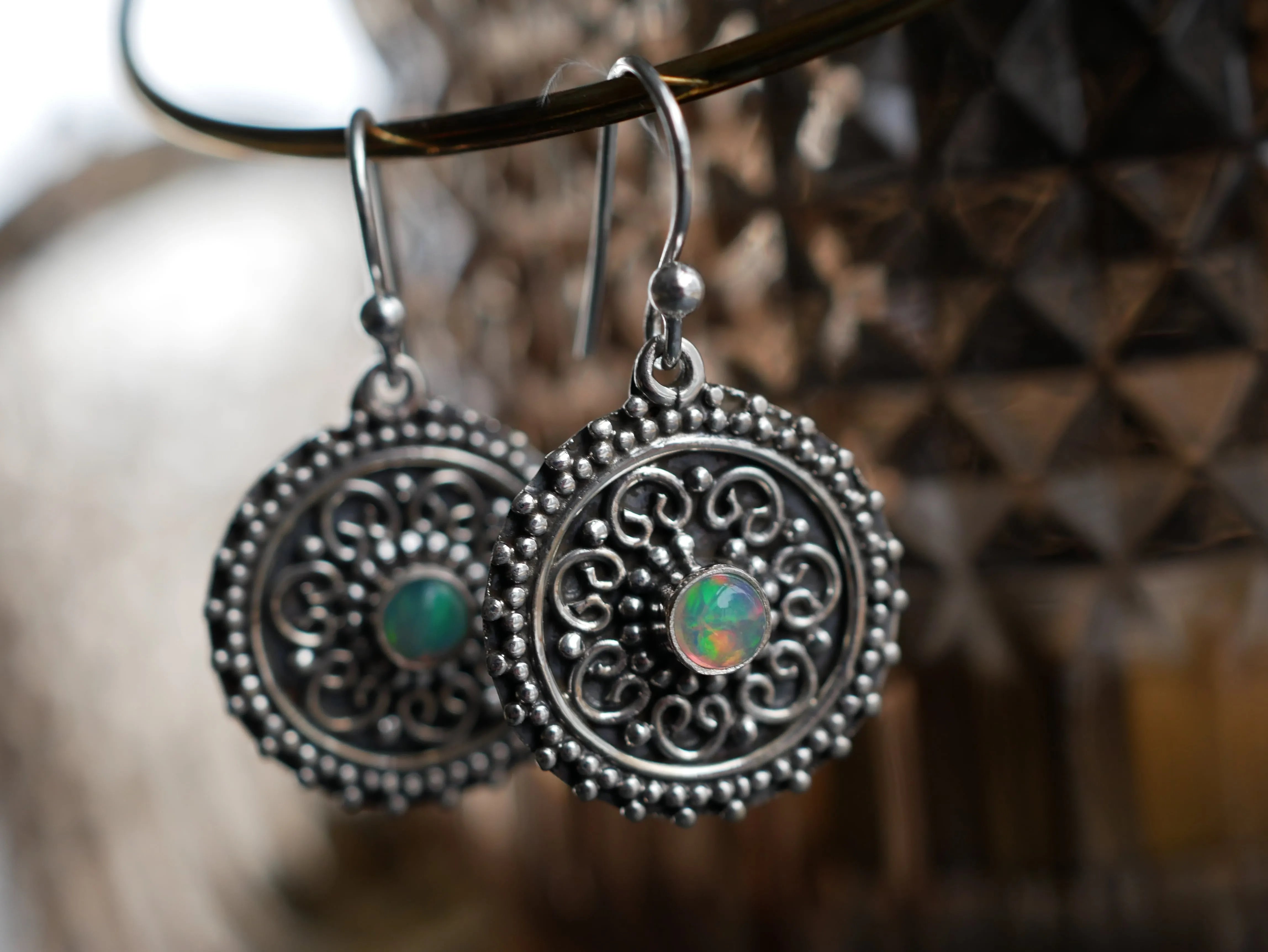 Ethiopian Opal Zahara Earrings