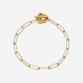 Flora Paperclip Chain Bracelet