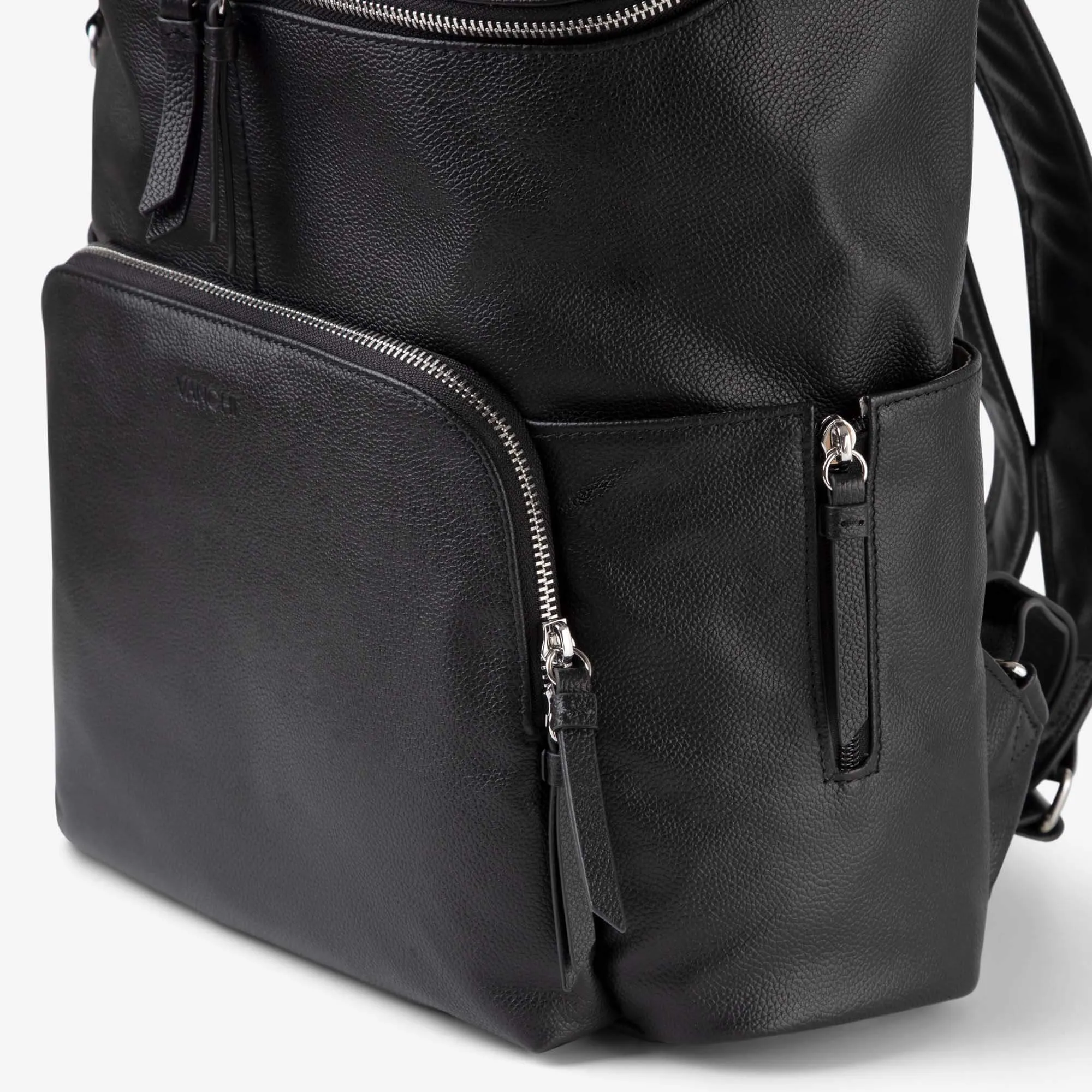 Frankie Everyday Backpack (Leather) Black