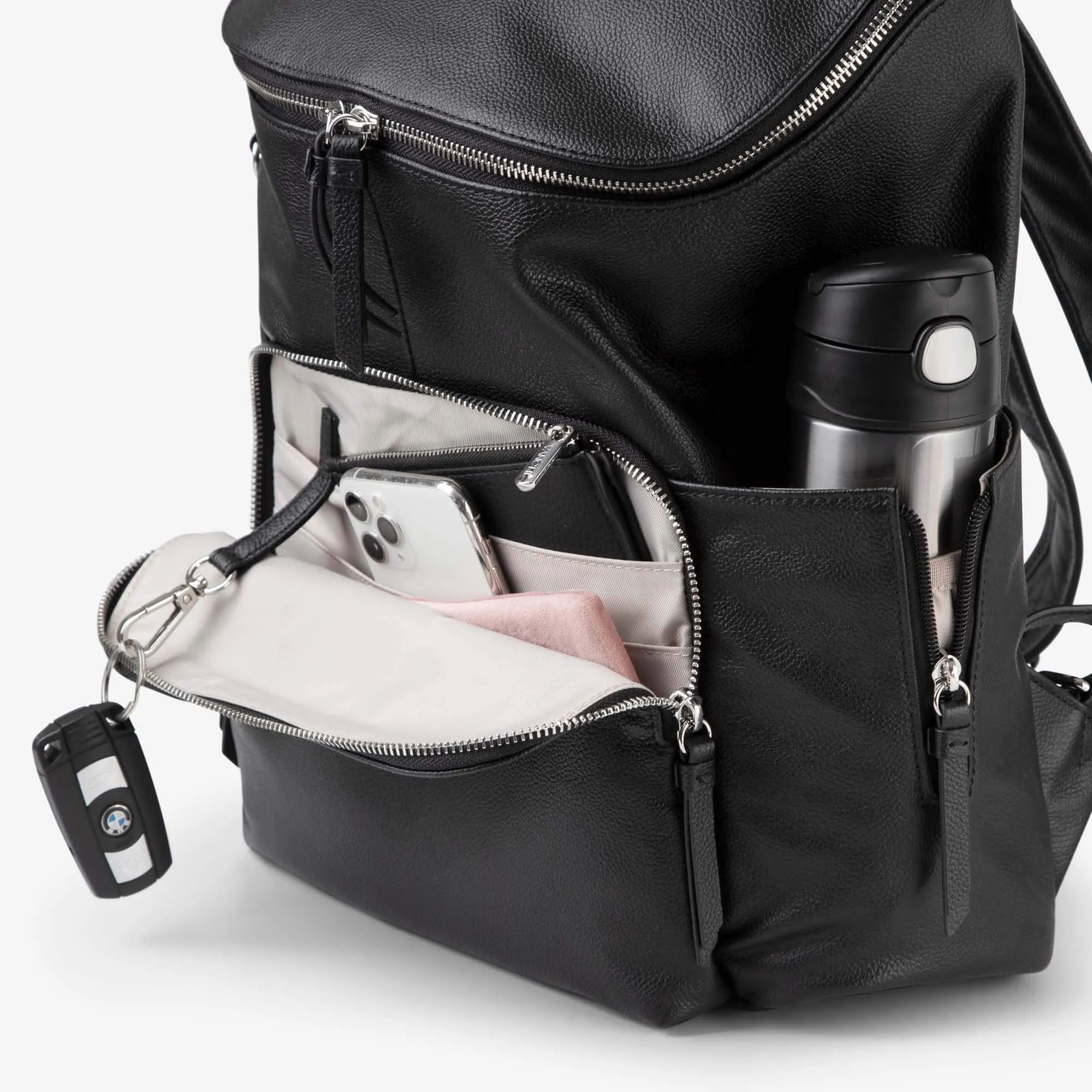 Frankie Everyday Backpack (Leather) Black