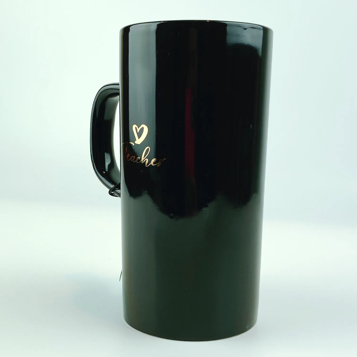 Home Essentials Long / Tall Sleek Teacher Black Mug Cup 18oz