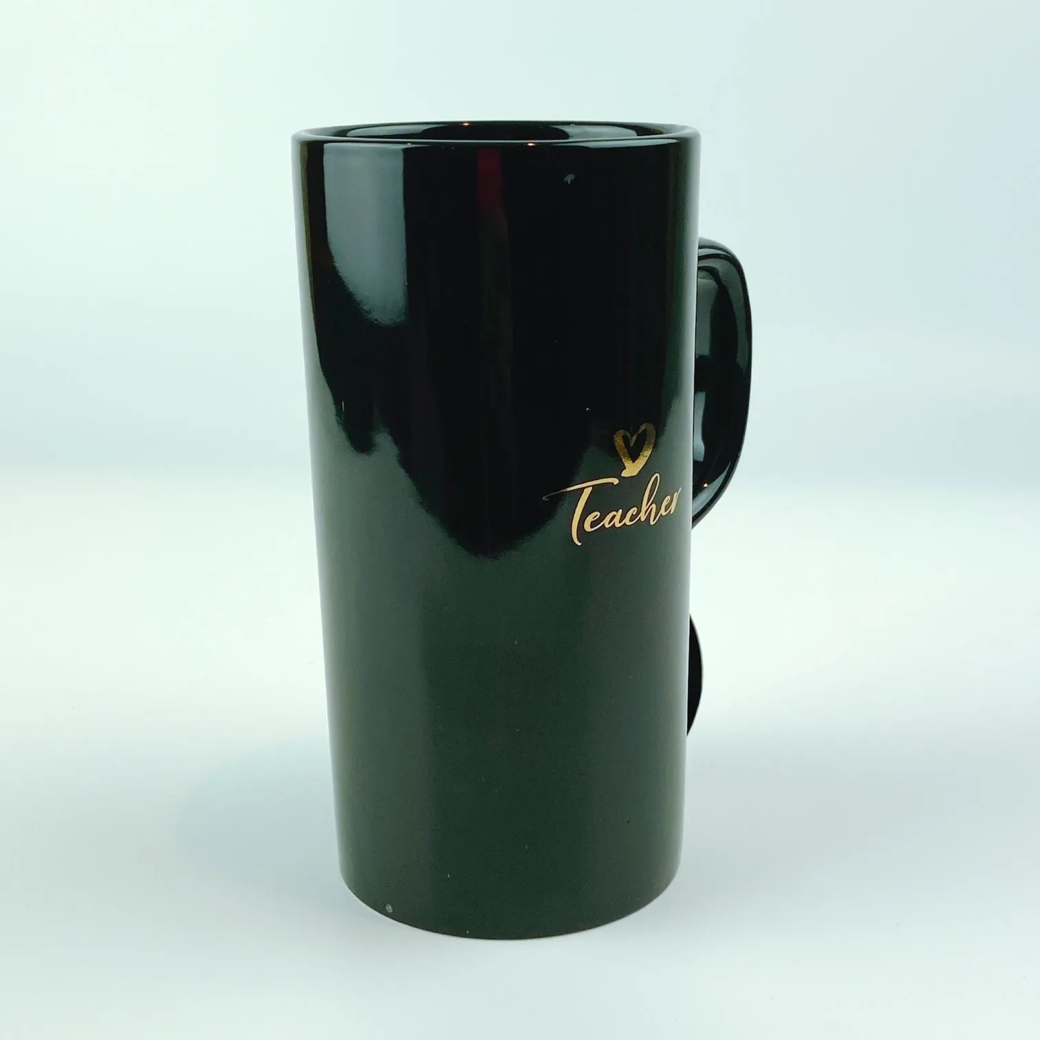 Home Essentials Long / Tall Sleek Teacher Black Mug Cup 18oz