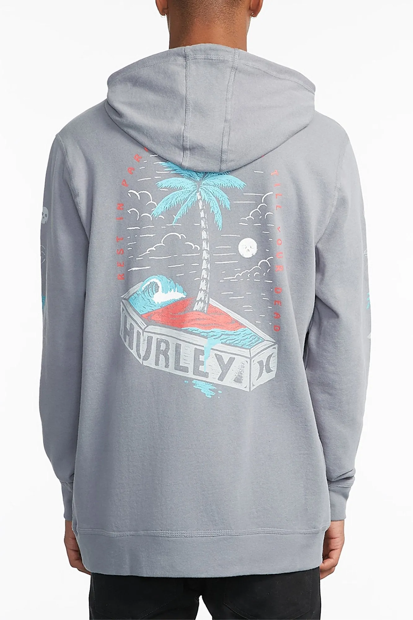 Hurley Guys RIP Shred Graphic Popover Hoodie