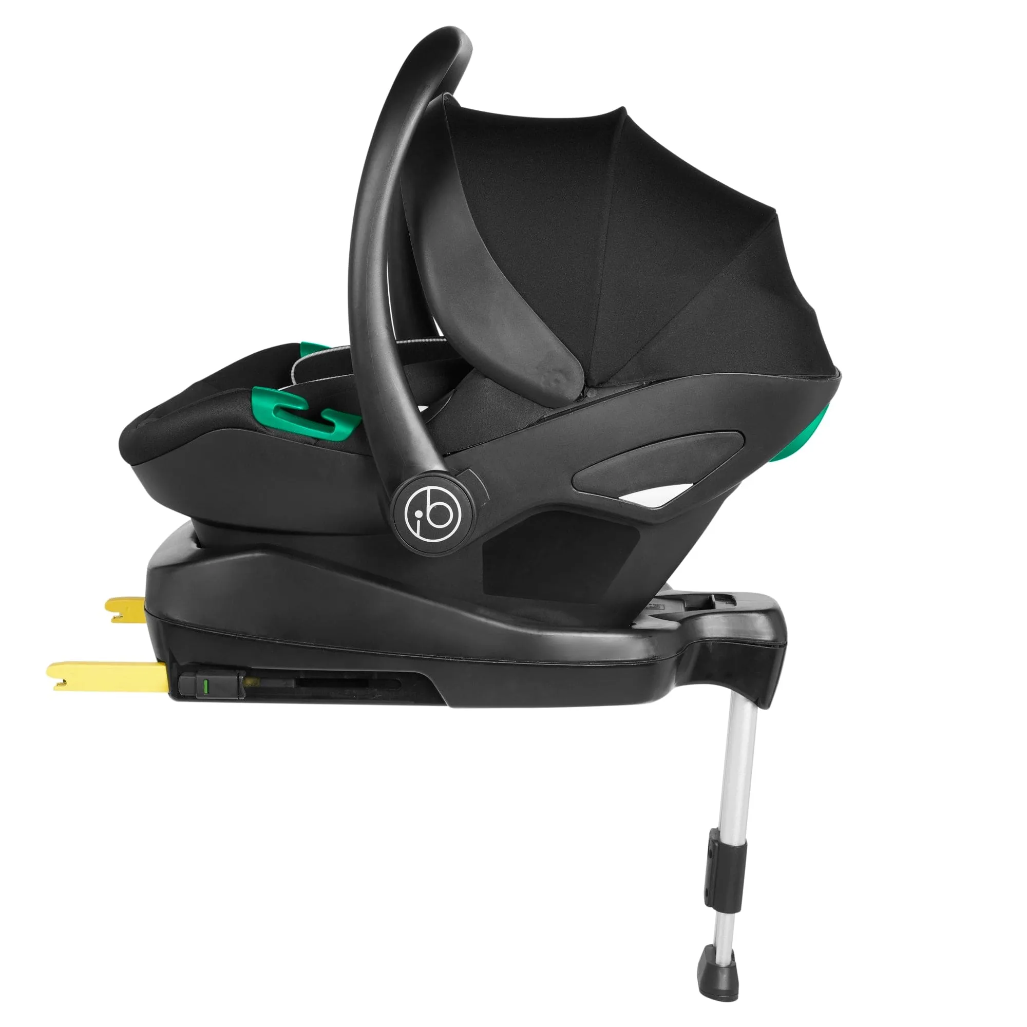 Ickle Bubba Stomp Luxe All-in-One I-Size Travel System With Isofix Base - Black / Desert / Black