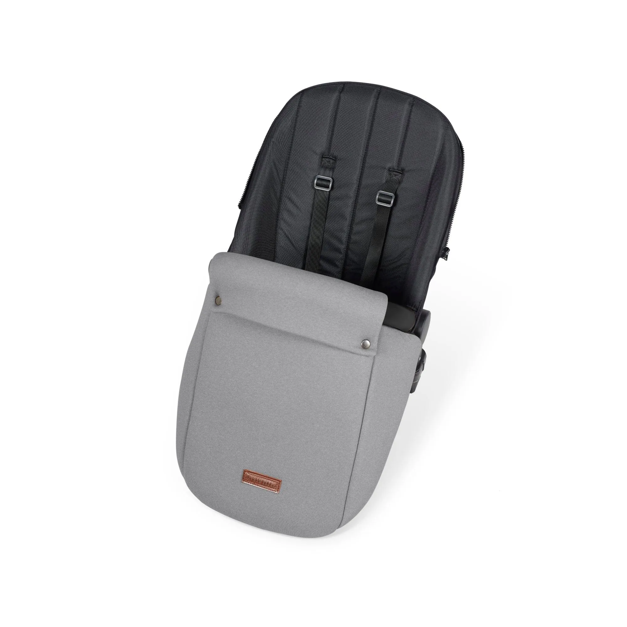 Ickle Bubba Stomp Luxe All-in-One I-Size Travel System With Isofix Base - Silver / Pearl Grey / Black