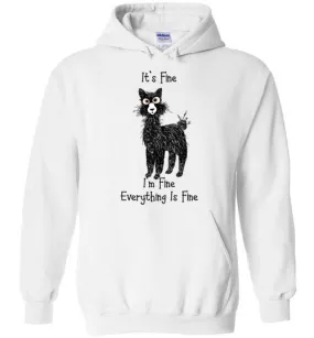 I'm Fine Alpaca Gildan Heavy Blend Hoodie