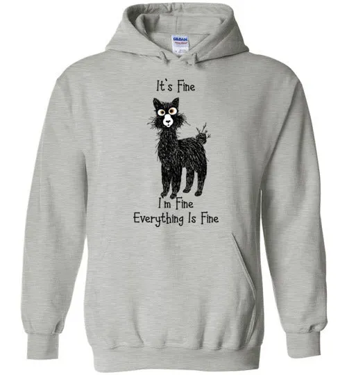 I'm Fine Alpaca Gildan Heavy Blend Hoodie