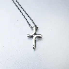 INFINITY | mens silver cross necklace