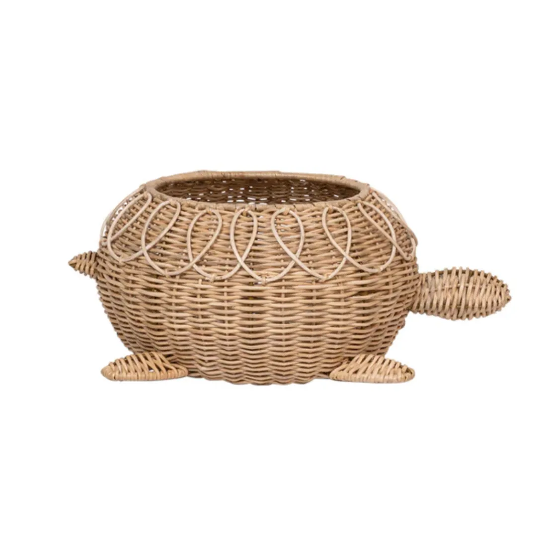 Juliska Provence Rattan Whitewash Turtle Bowl