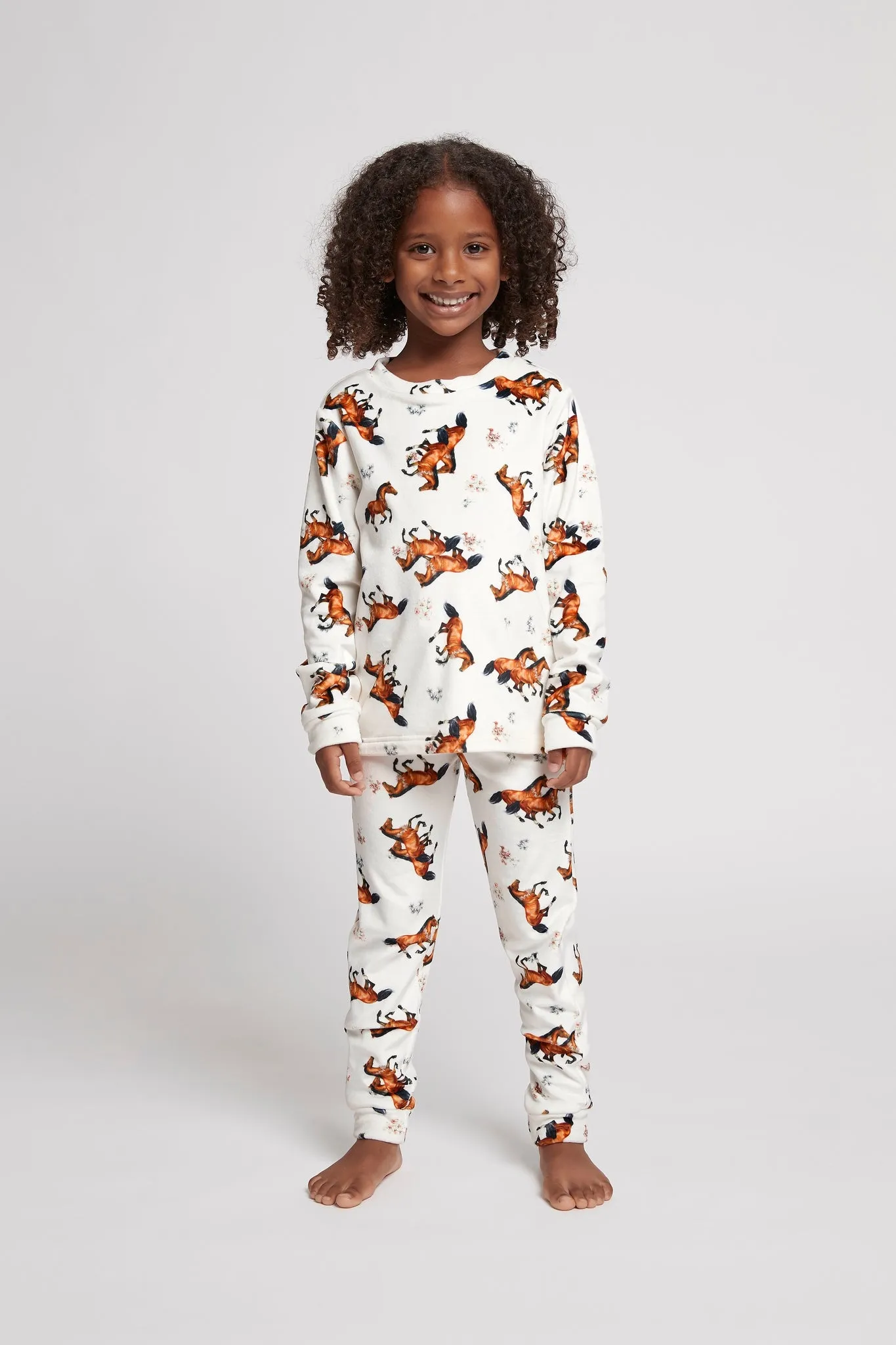 Kids Fleece Pyjama Set - Mojo Horse