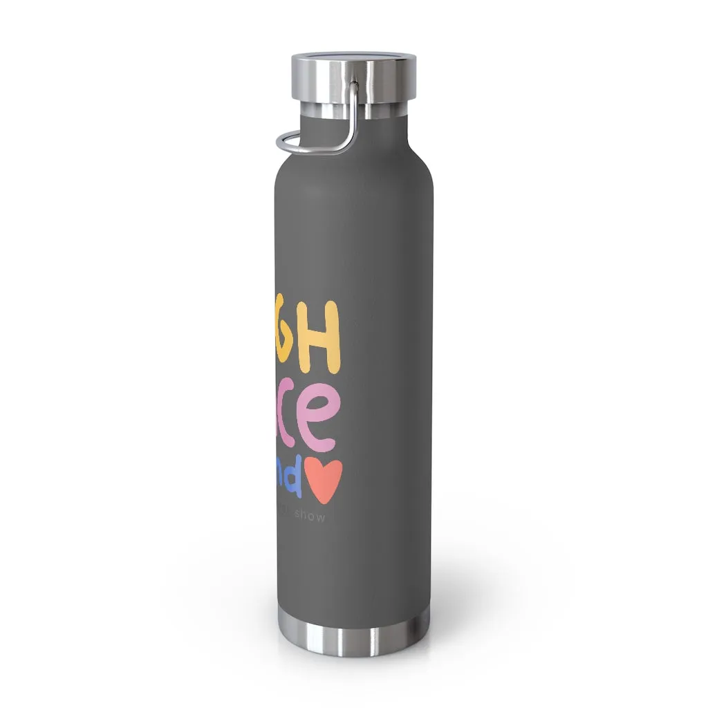 Laugh Dance Love Insulated Bottle-Gray