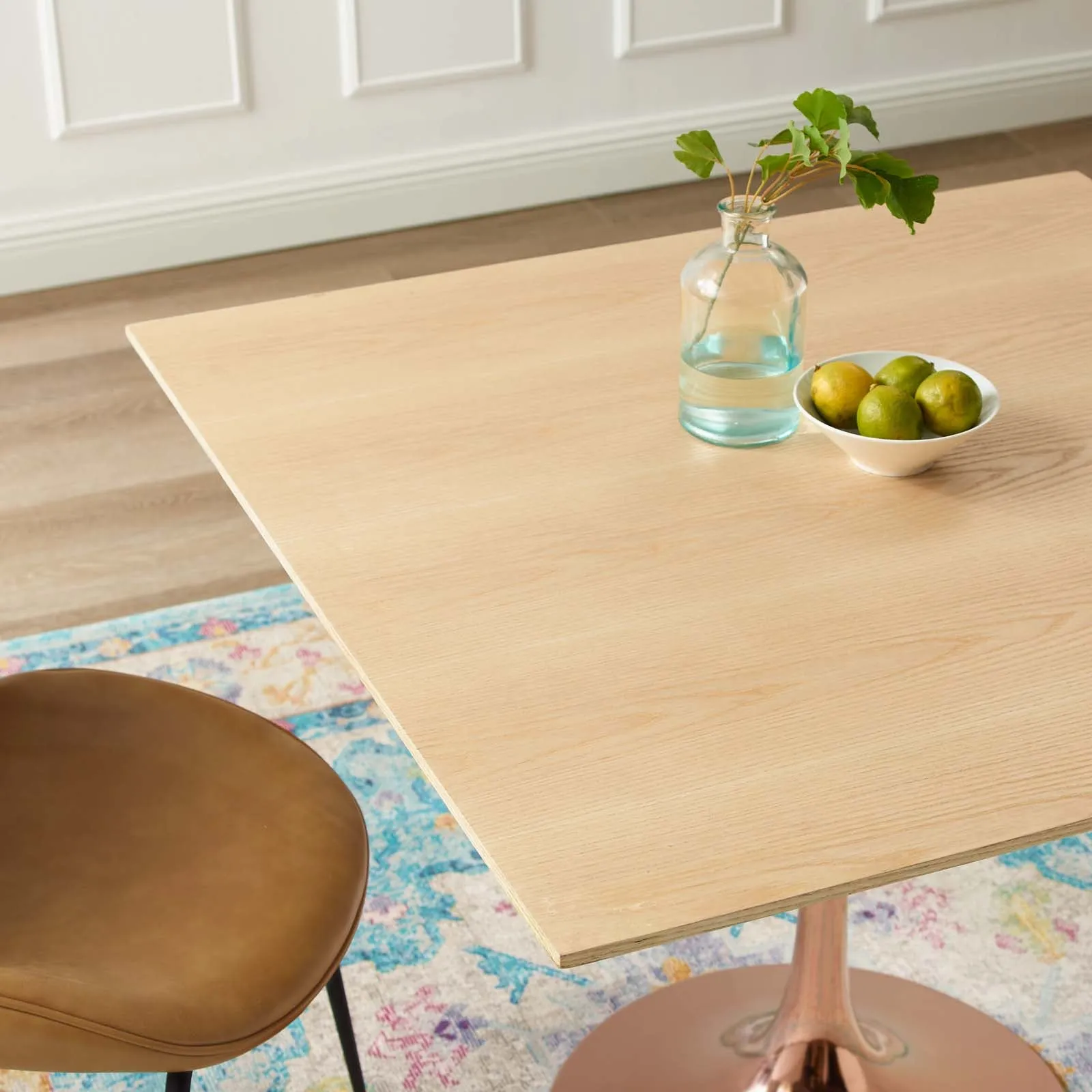 Lippa 36" Square Wood Dining Table