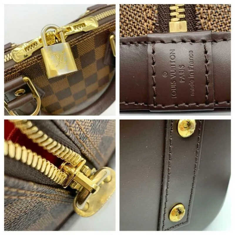 Louis Vuitton Alma Bb Brown Damier Ébène Canvas Cross Body Bag