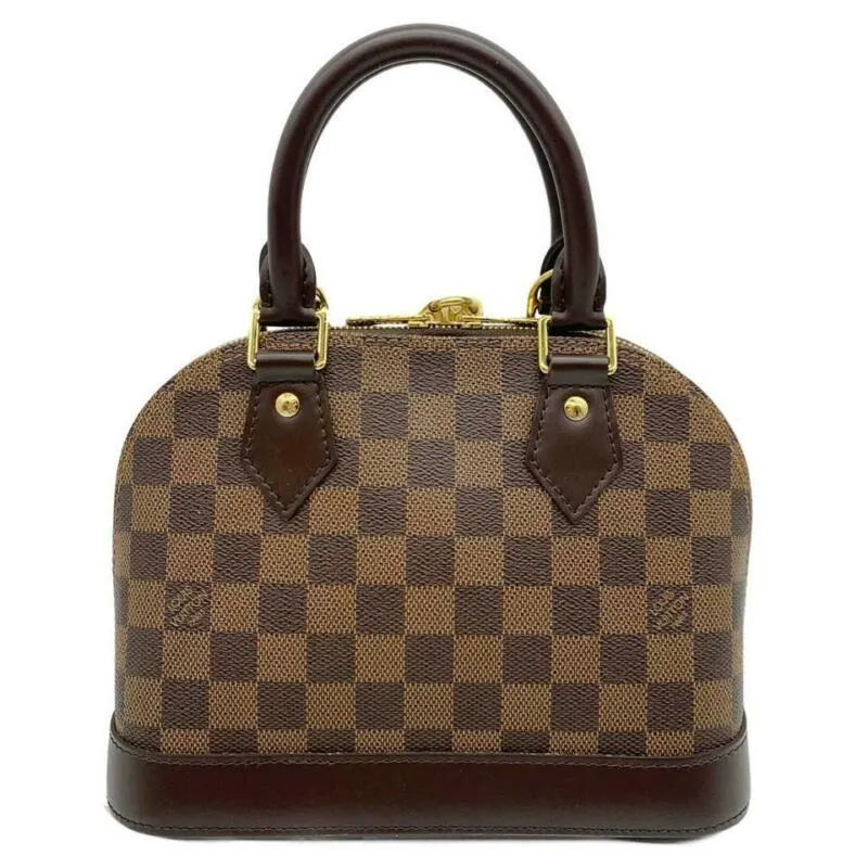 Louis Vuitton Alma Bb Brown Damier Ébène Canvas Cross Body Bag