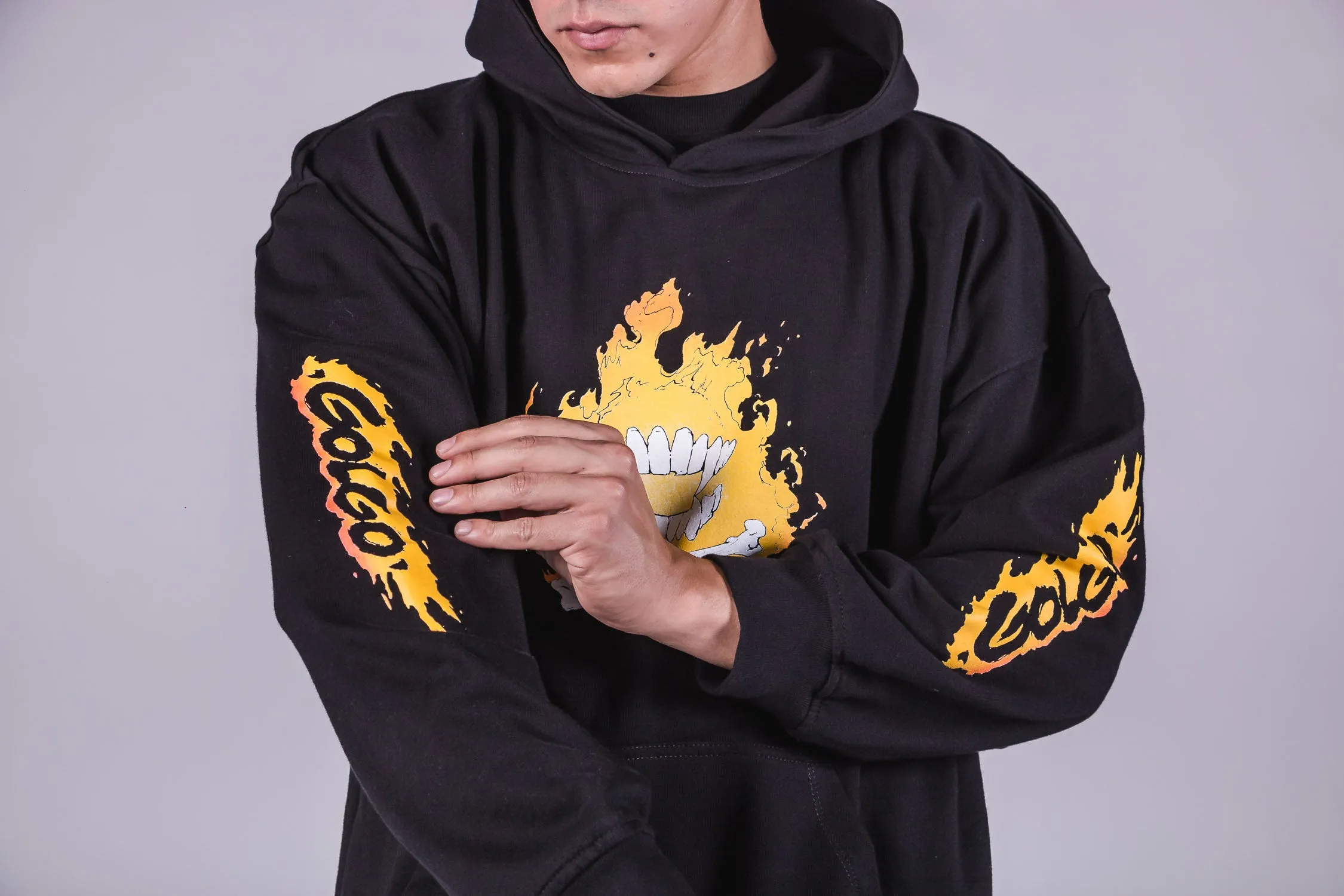 LUST X GOLGO Spirit Of Vengance Flames Hoodie