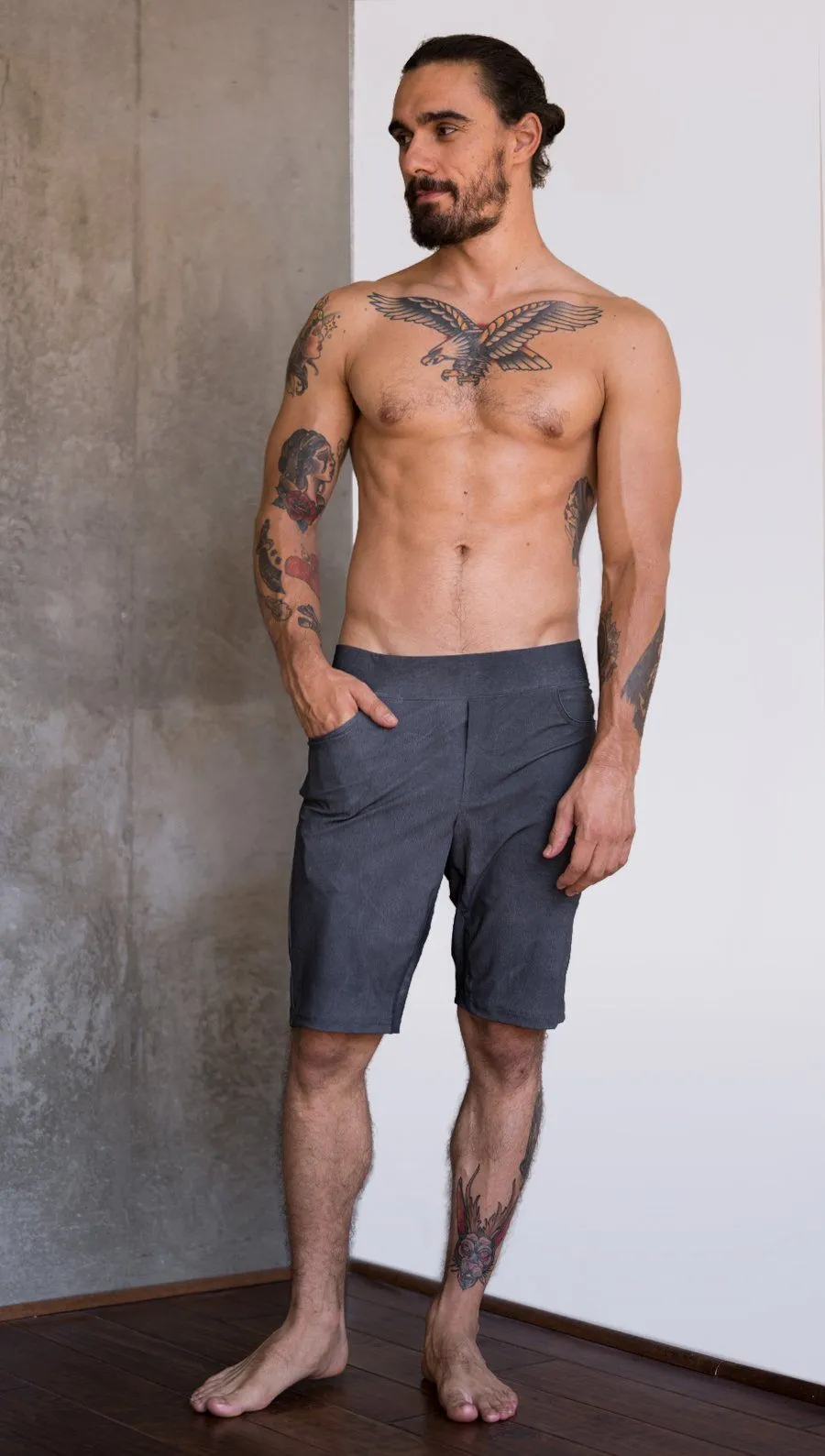 Men's - Gray Shorts 10.5" Inseam