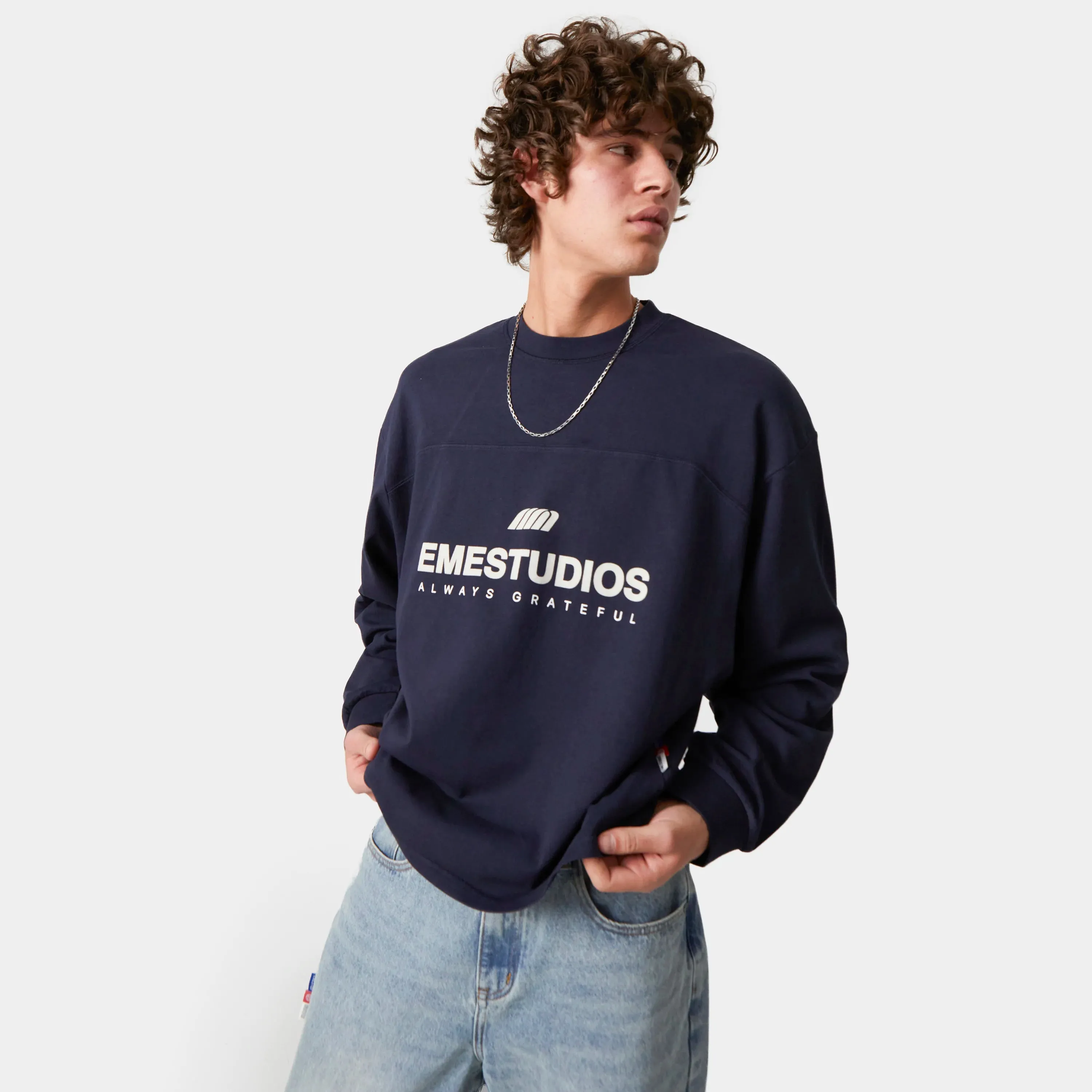 Merch Navy Long Sleeve