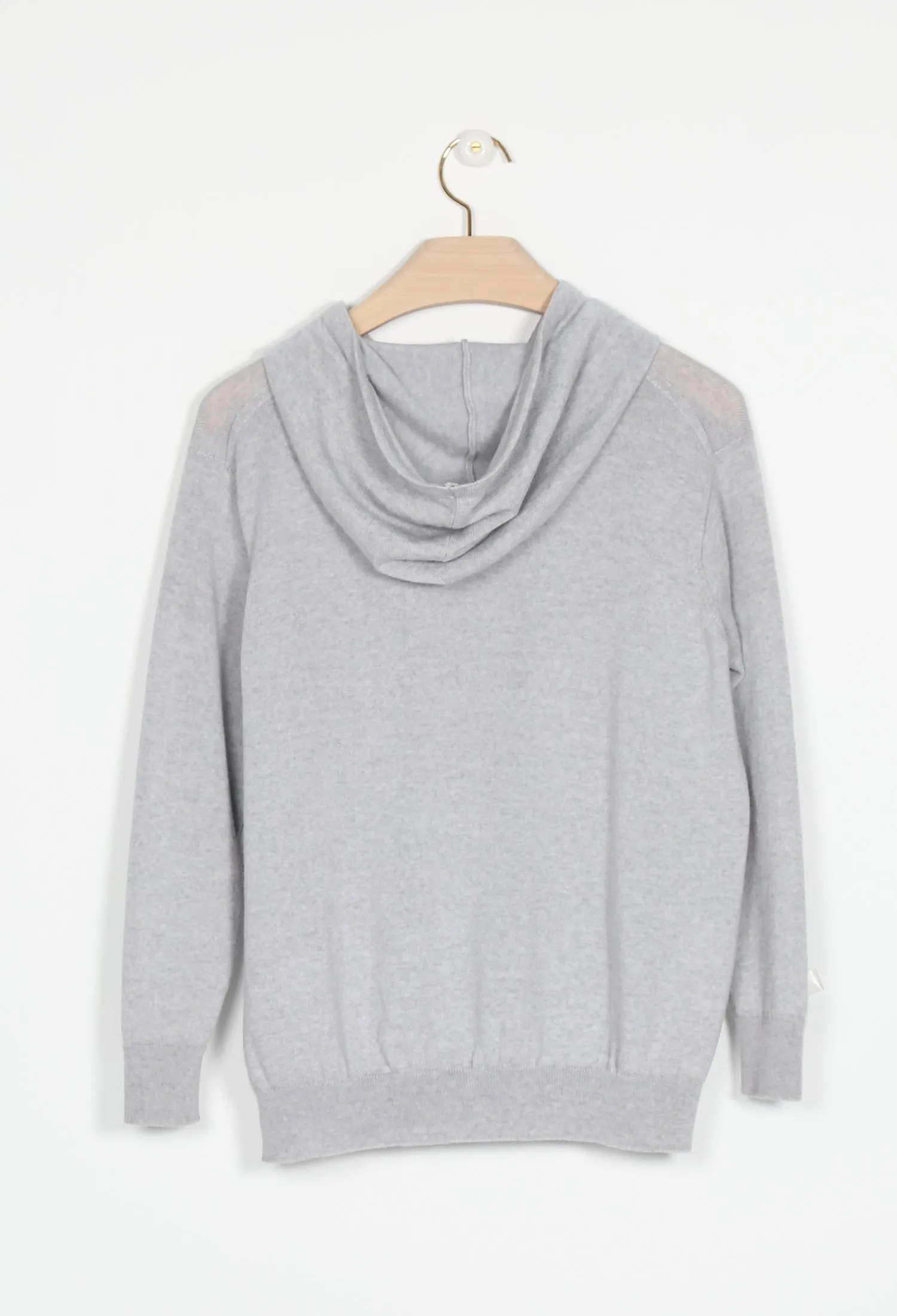 Merino Hoodie - Silver