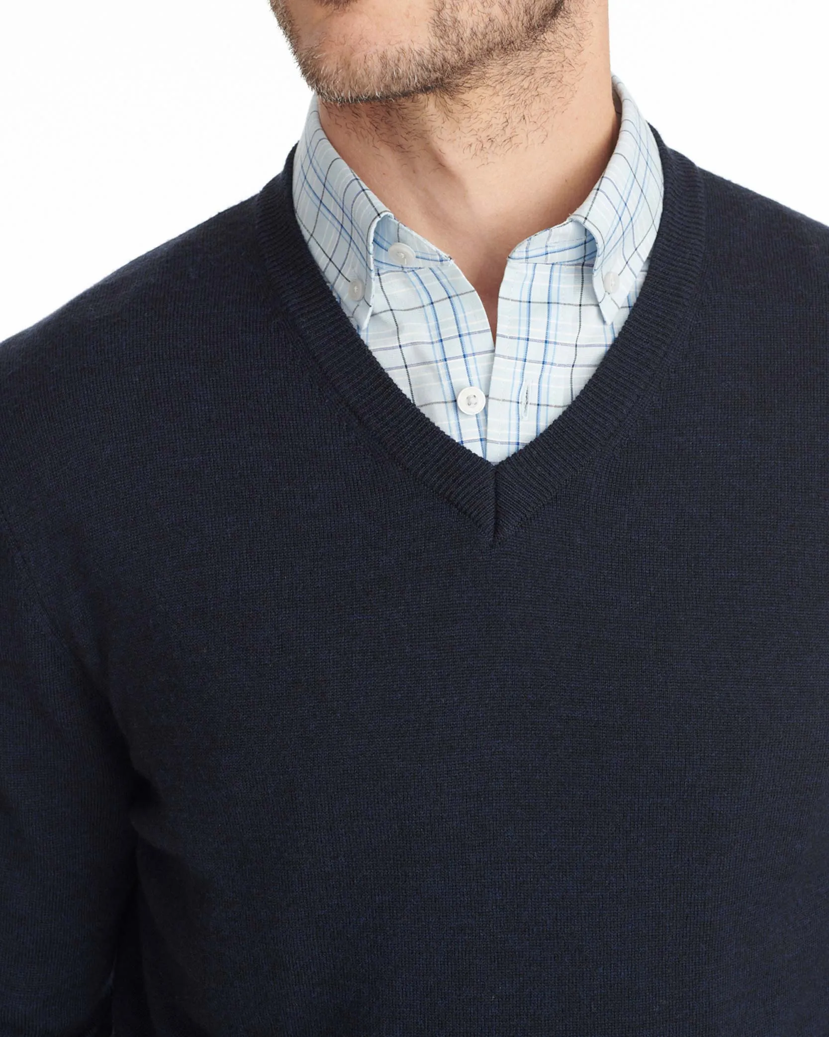 Merino Wool V-Neck Sweater