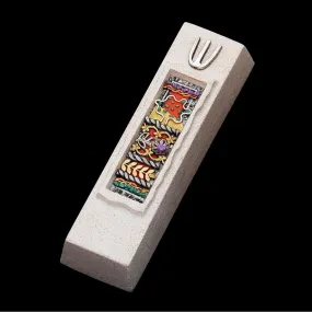 Mezuzah Made in Jerusalem Cast Stone By Shulamit Kanter Art Design #2