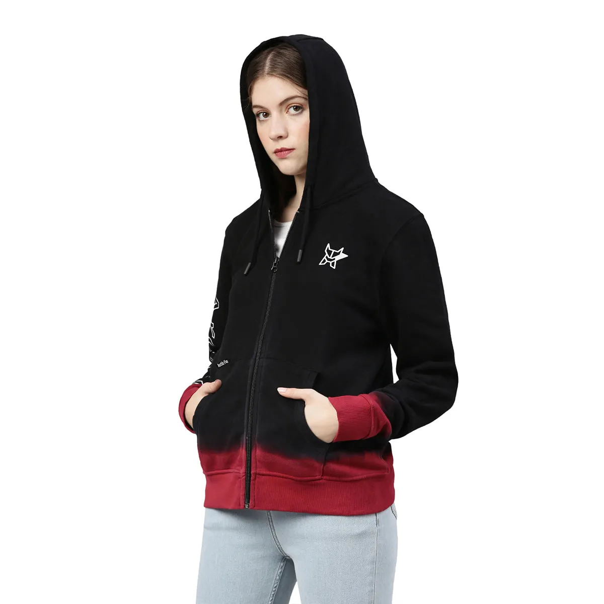 New Arctic Fox Unisex Merlot Zipper Hoodies (sweatshirts)