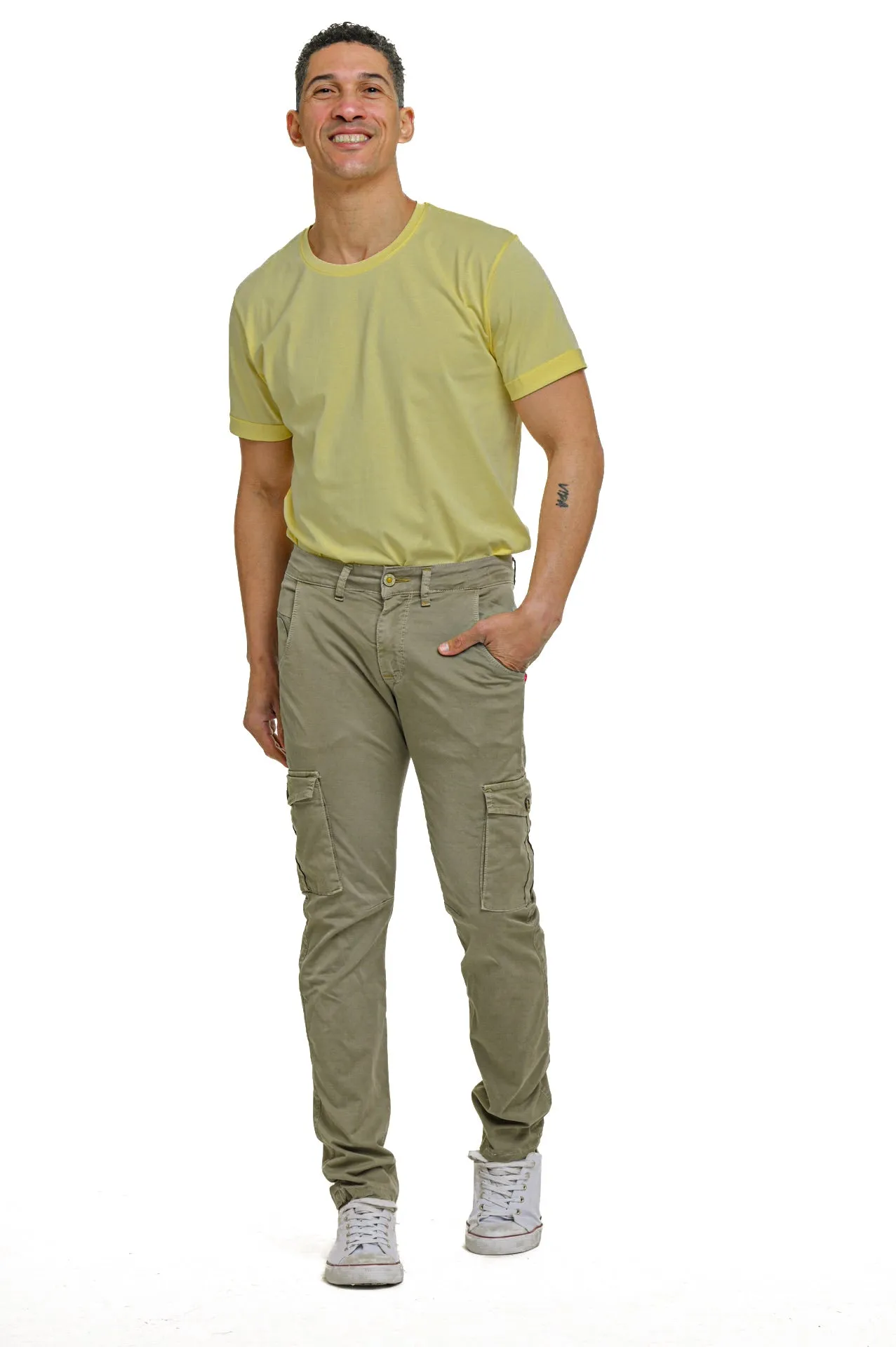 Pantaloni in cotone slim Cezanne SS23